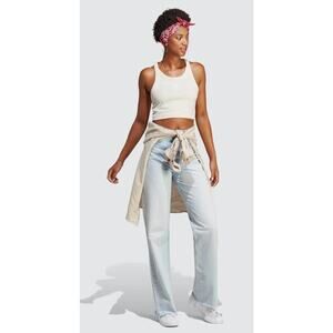 Adidas Originals Women's Racerback Top in Wonder White New With Tags Size Medium